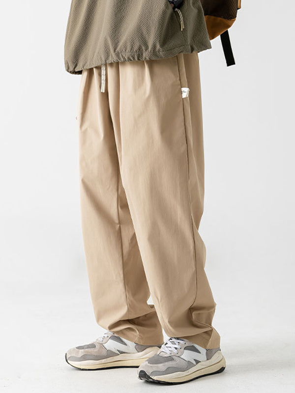 Herrenhose mit seitlichen Reißverschlusstaschen und weitem Bein-2