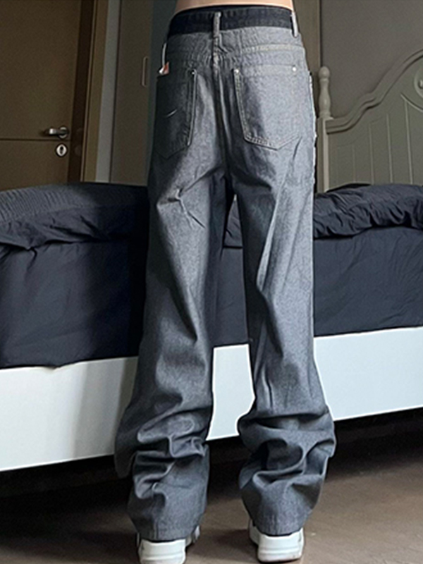 Lässige, lockere Jeans im Distressed-Look für Herren-1