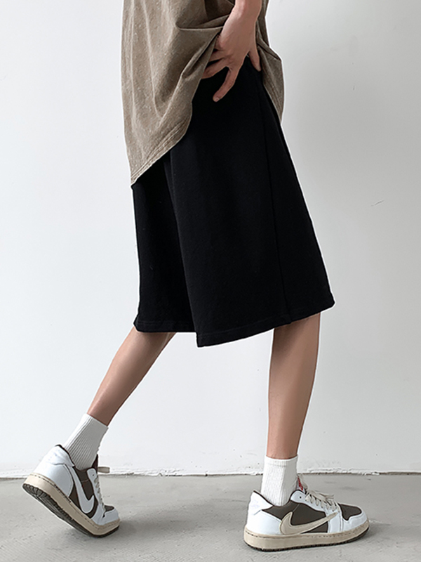 Herren-Shorts mit festem Kordelzug und lockerem Schnitt-1