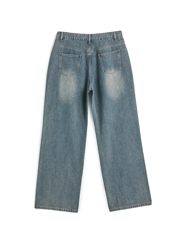 Lose Jeans aus verblasstem Vintage-Denim für Herren-5