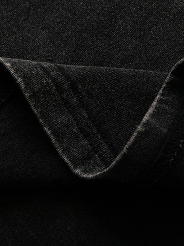 Weste mit verwaschener Rockband-Grafik für Herren-1