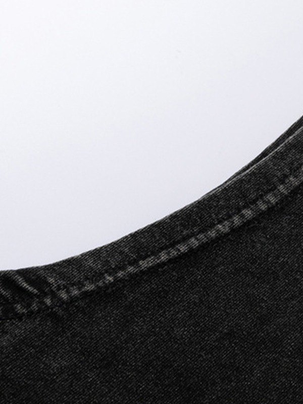 Weste mit verwaschener Rockband-Grafik für Herren-5